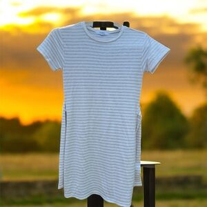 BB Dakota by Steve Madden Striped Shirt Dress with Tie Belt